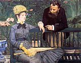 Edouard Manet In the Conservatory painting